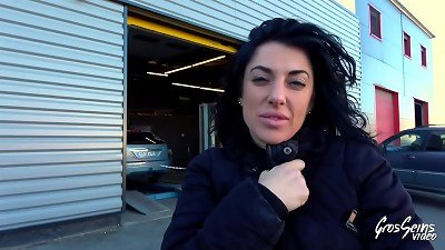 Sabrina wants 1 hard-on in her rump and the other in her cunny